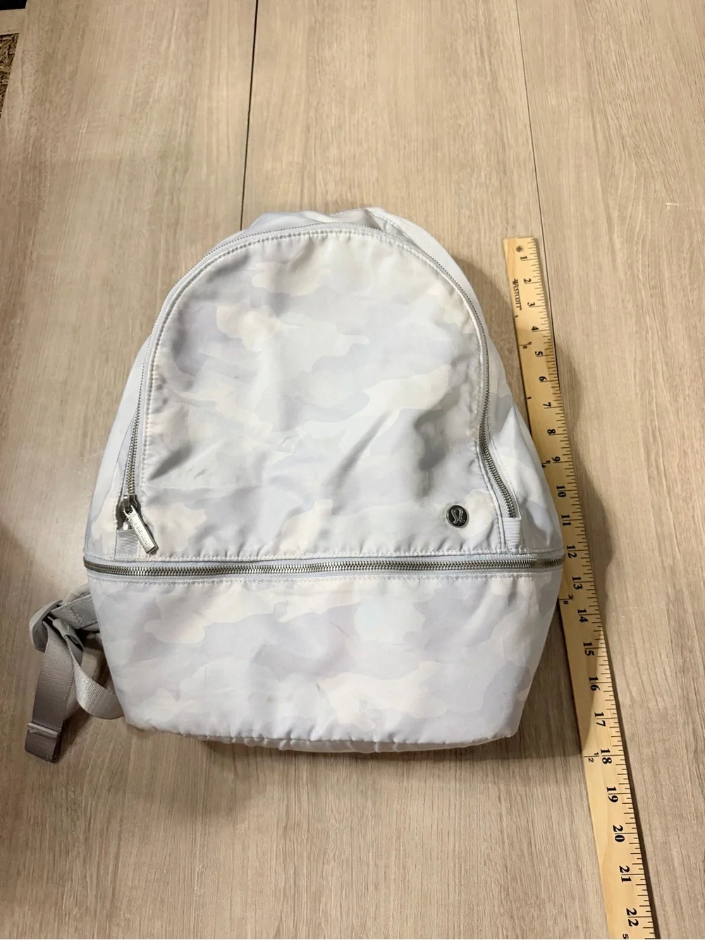 lululemon athletica Light Gray Camo Backpack